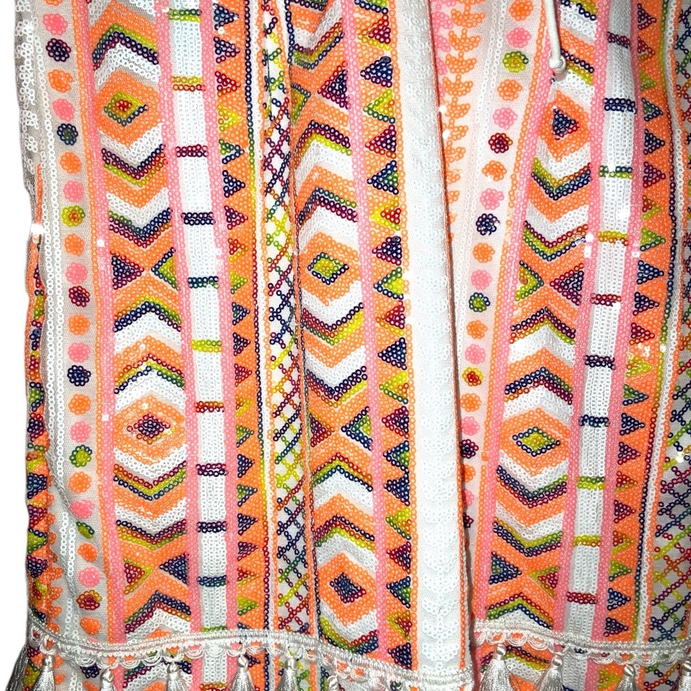 PrettyLittleThing Sequined folkloric bodycon dress - Picture 4 of 4